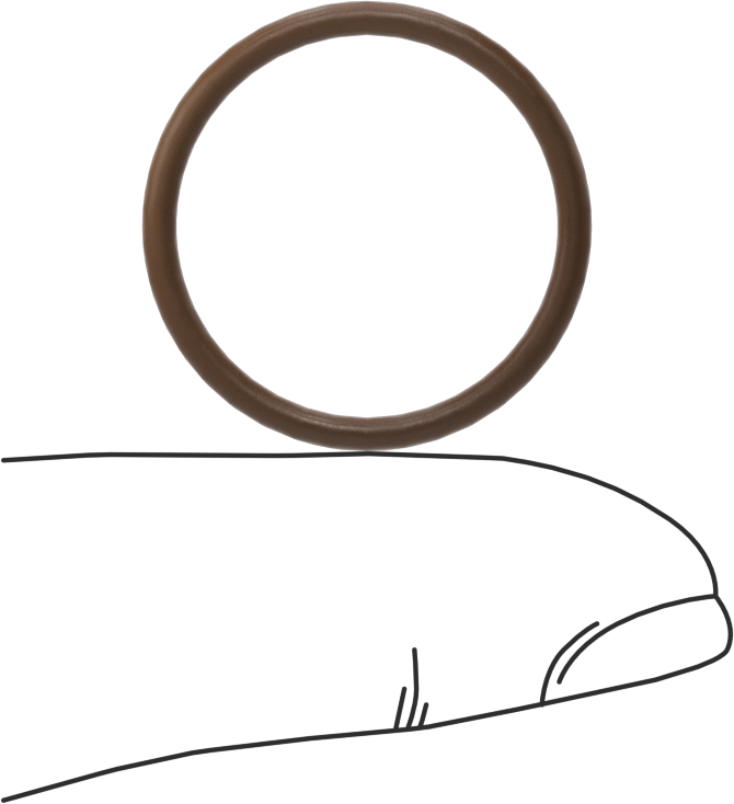 Düşük Gaz Salınımlı Kimyasal Dayanıklı O-Ringler, Yumuşak Viton® Floroelastomer, Dash No. 019