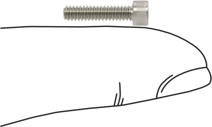 Havalandırmalı Soket Başlı Vida, 4-40 Diş Boyutu, 1/2" Uzunluk