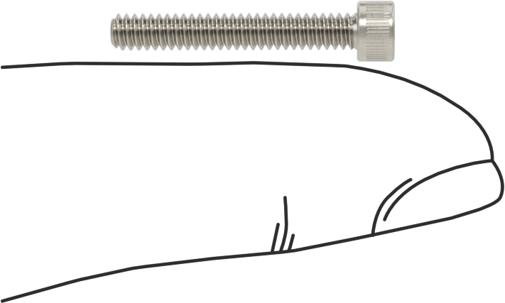 Havalandırmalı Soket Başlı Vida, 4-40 Diş Boyutu, 3/4" Uzunluk
