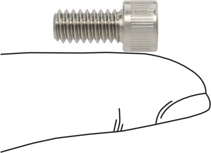 Havalandırmalı Soket Başlı Vida, 1/4"-20 Diş Boyutu, 1/2" Uzunluk