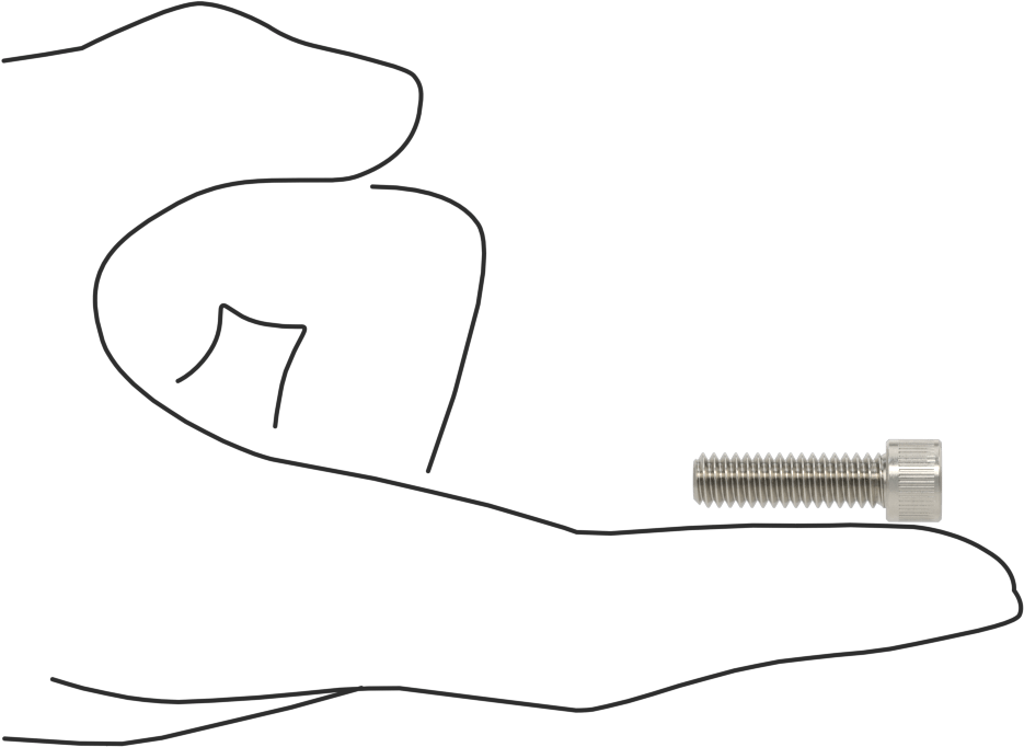 Havalandırmalı Soket Başlı Vida, 1/4"-20 Diş Boyutu, 7/8" Uzunluk
