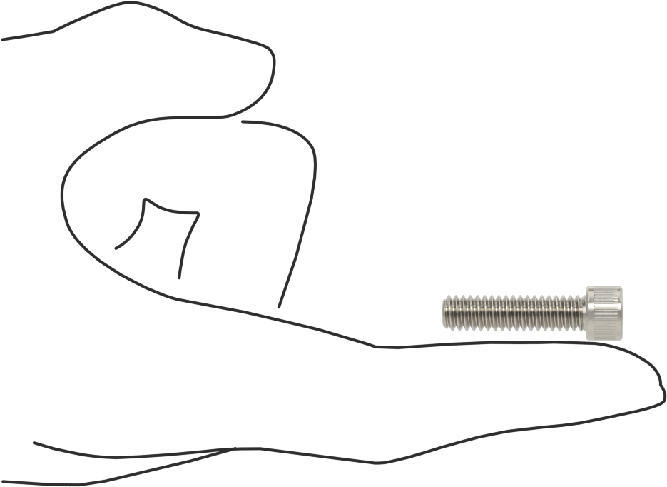 Havalandırmalı Soket Başlı Vida, 1/4"-20 Diş Boyutu, 1" Uzunluk