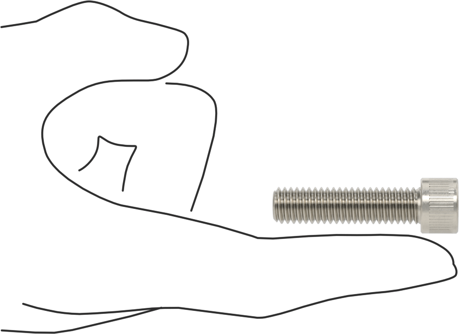 Havalandırmalı Soket Başlı Vida, 3/8"-16 Diş Boyutu, 1-1/2" Uzunluk