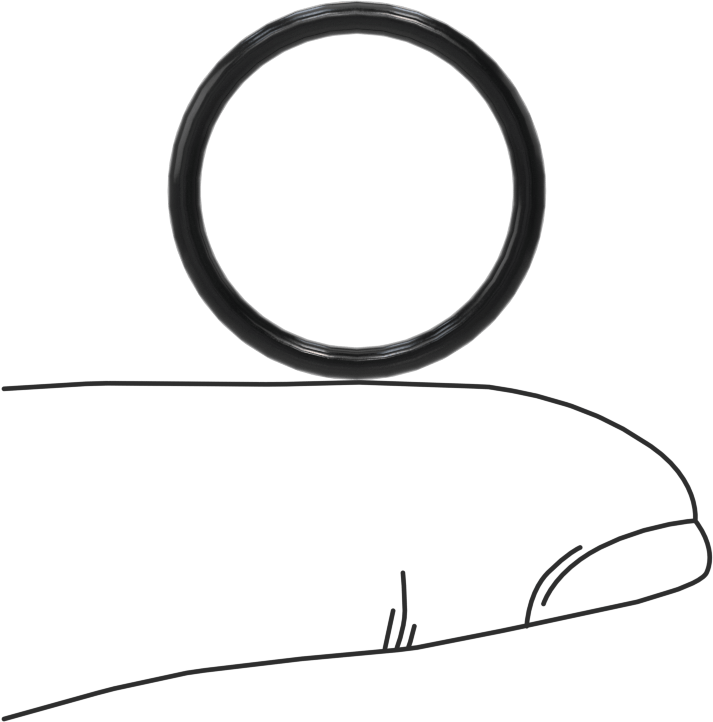 Kimyasallara Dayanıklı Viton® Floroelastomer O-Ringler, Düşük Gaz Salınımı, 1/16 Kesirli Genişlik, Dash No. 017