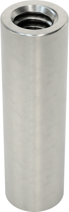 316 Paslanmaz Çelik Yuvarlak Bağlantı Somunu, 1/4"-20 Diş Boyutu, 1-1/4" Uzunluk
