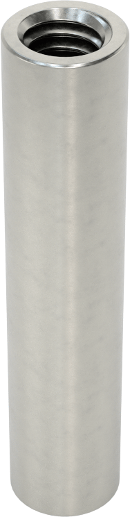 316 Paslanmaz Çelik Yuvarlak Bağlantı Somunu, 5/16"-18 Diş Boyutu, 2" Uzunluk