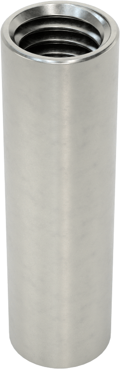 316 Paslanmaz Çelik Yuvarlak Bağlantı Somunu, 1/2"-13 Diş Boyutu, 2" Uzunluk