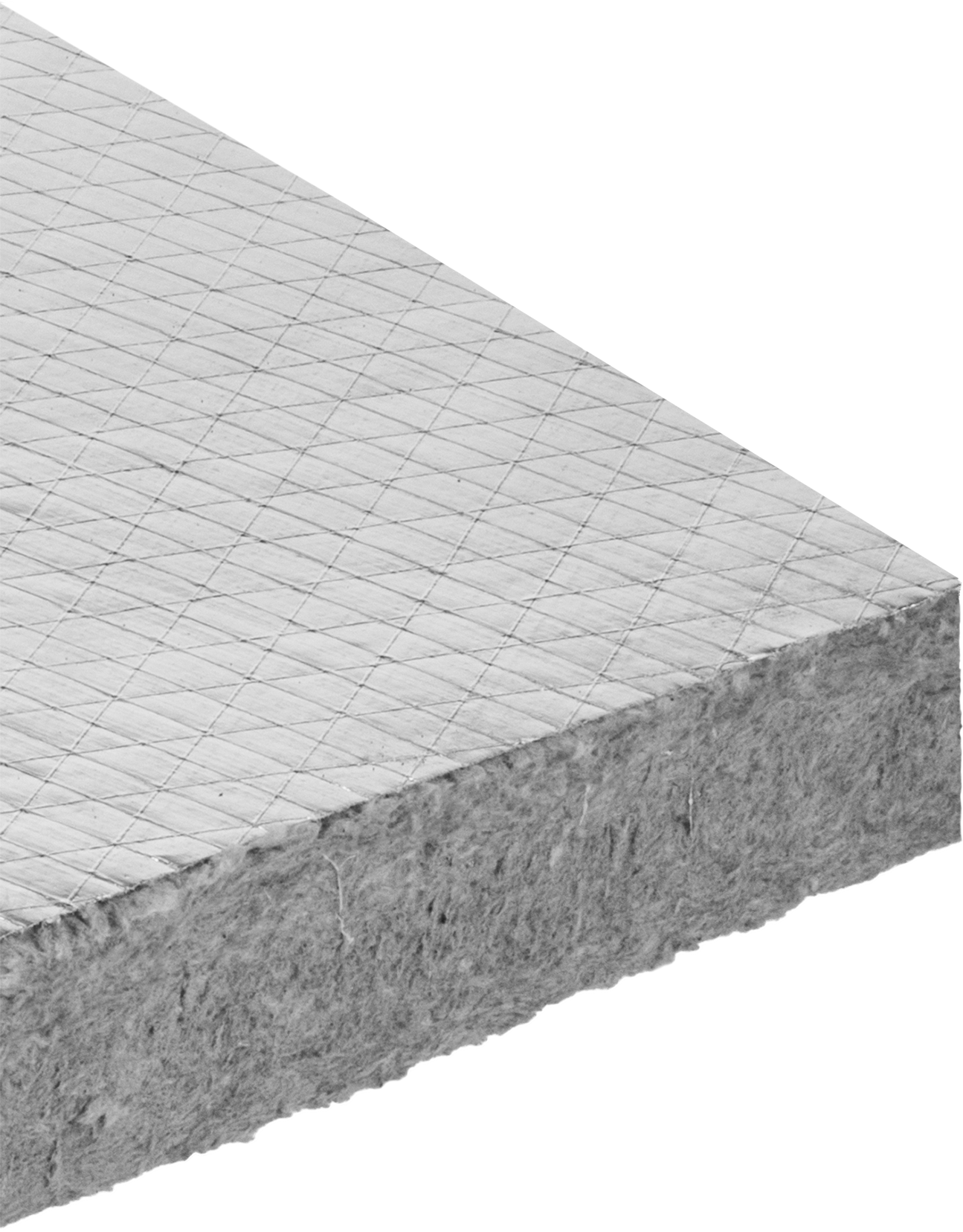 Sert Mineral Yün Yalıtım Levhası, Folyo Kaplamalı, 2" Kalın, 24 inç Genişlik, 4 Fit Uzunluk