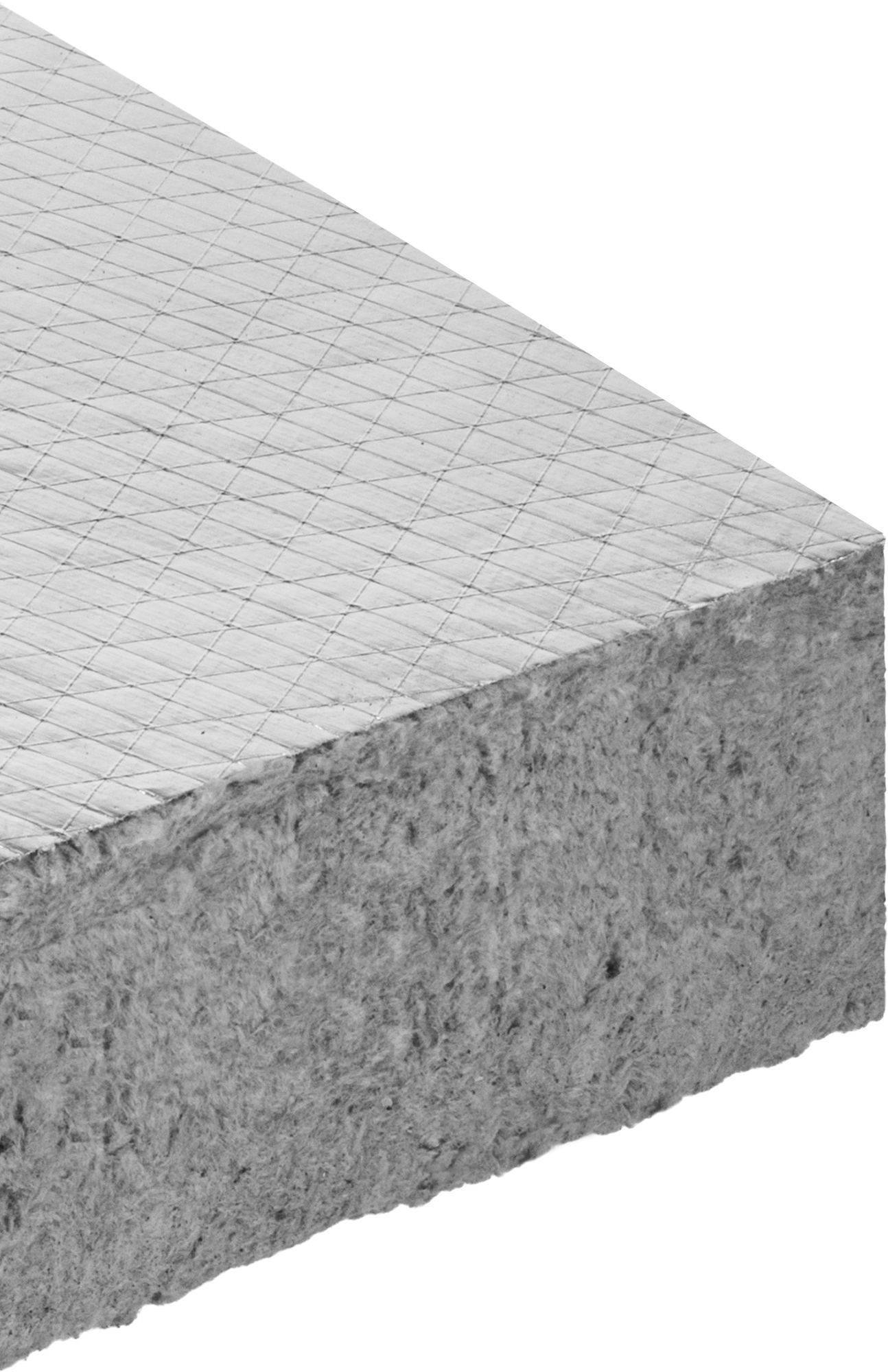 Sert Mineral Yün Yalıtım Levhası, Folyo Kaplamalı, 4" Kalınlık, 24 inç Genişlik, 4 Fit Uzunluk