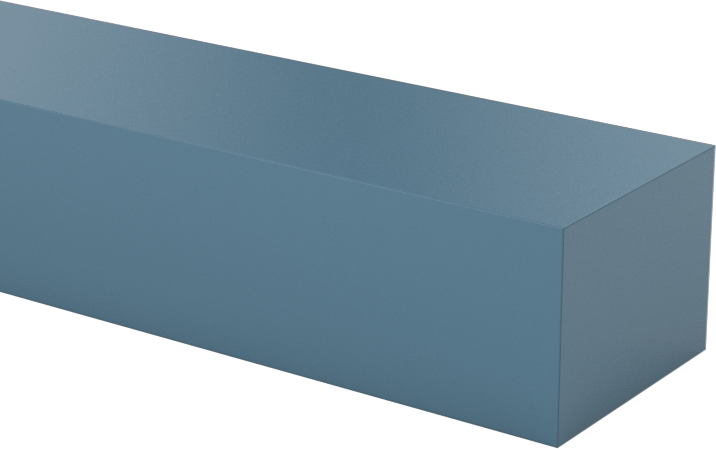 Cam Dolgulu Kaygan UHMW Polietilen, Aşınmaya Dayanıklı, 3/8" Kalınlık, 1/2" Genişlik, 5 Fit Uzunluk