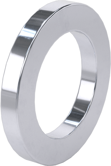 Parlak Dişsiz Ara Parçalar, 1" OD, 1/8" Uzunluk, 5/8" Vida Boyutu için