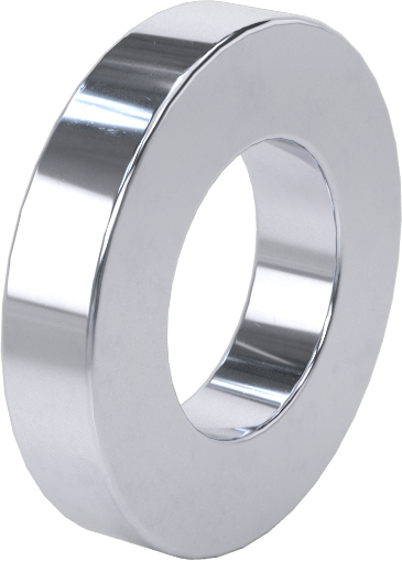 Parlak Dişsiz Ara Parçalar, 5/8" OD, 1/8" Uzunluk, 5/16" Vida Boyutu için