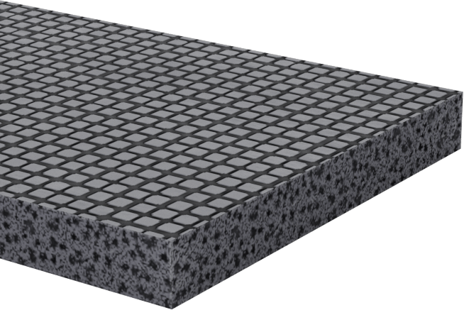 Kumaş Takviyeli Yüksek Sıcaklık Silikon Köpük Şerit, 1/8" Kalınlık, 1" Genişlik, 30 Fit Uzunluk