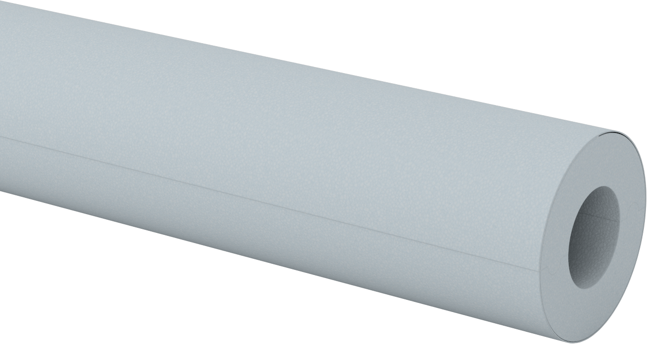 Temiz Oda Melamin Köpük Boru Yalıtımı, 1-7/8" İç Çaplı Boru, 4 Fit Uzunluk