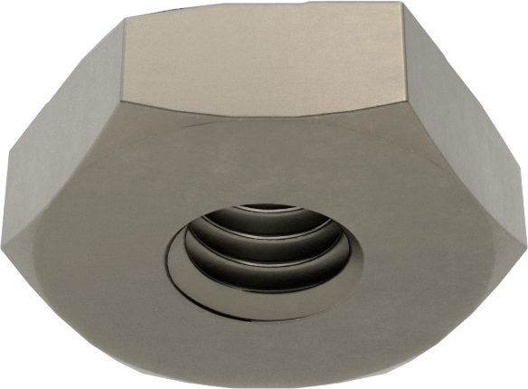 Çelik altıgen kaynak somunu, M4 x 0,7 mm Diş