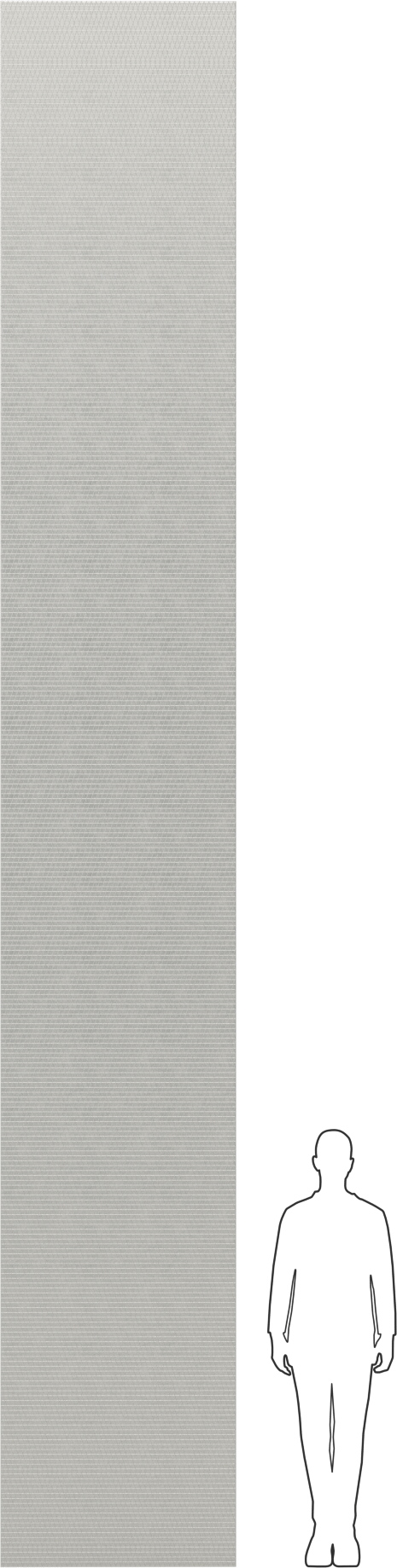 Fiberglas Boru Yalıtım Levhası, Folyo Kaplamalı, 1-1/2" Kalınlık, 36 inç Genişlik, 20 Fit Uzunluk