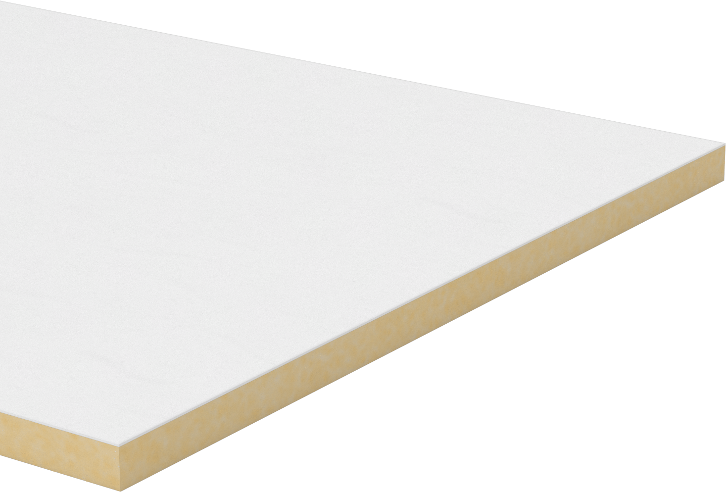 Fiberglas Boru Yalıtım Levhası, Kraft Kağıt Kaplamalı, 1-1/2" Kalınlık, 36 inç Genişlik, 20