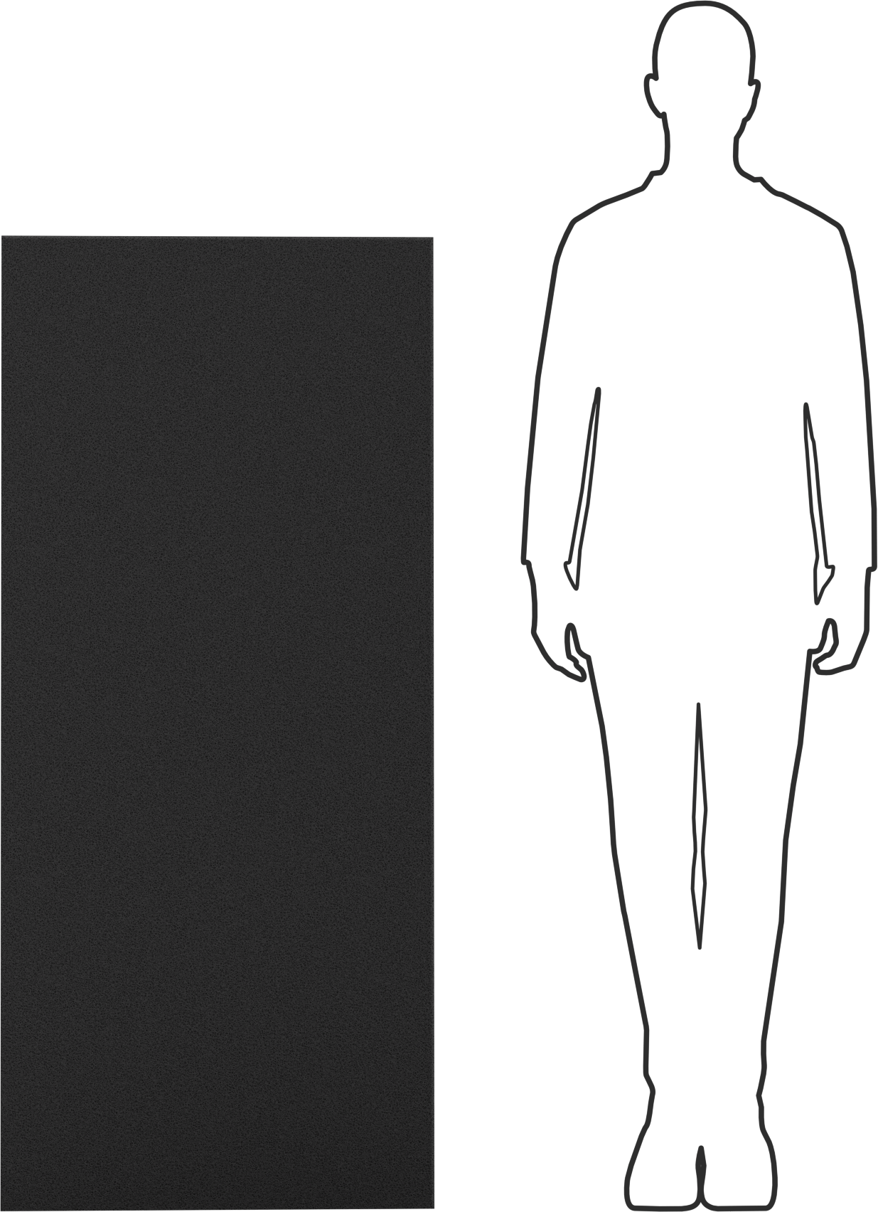 Süper Yastıklama Polietilen Köpük Levha, Yumuşak, 24" x 54" x 3/8", Gri