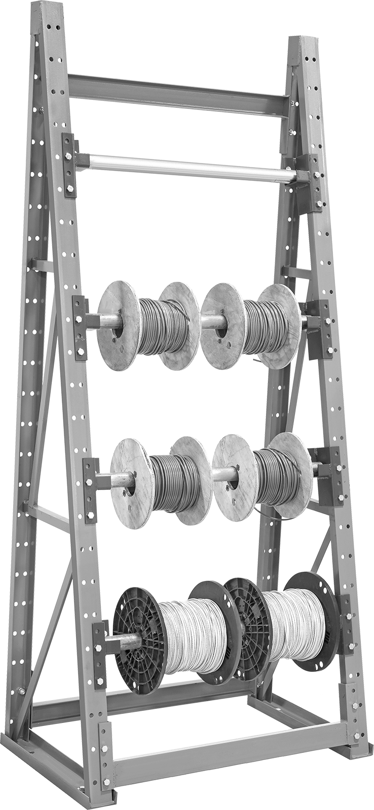 Makara Rafı, Komple Ünite, 4 Seviye, 56 inç Genişlik x 96 inç Yükseklik x 24 inç Derinlik Toplam