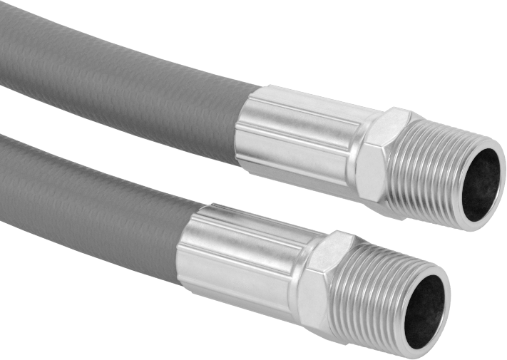 Dişli Bağlantı Parçalı Hafif Hava Hortumu, 3/8 x 3/8 Pirinç BSPT Erkek Bağlantı Parçaları, 300 PSI
