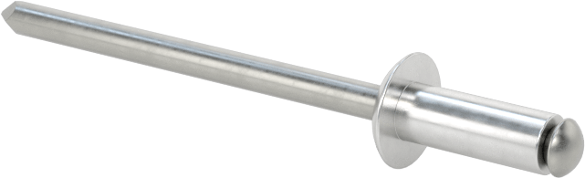 Yumuşak Malzemeler için Yüksek Mukavemetli Kör Perçinler, 1/8" Çap, 0,039“ ila 0,138” Malzeme Kalınlığı için