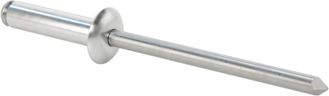 Yumuşak Malzemeler için Yüksek Mukavemetli Kör Perçinler, 1/8" Çap, 0,177“ - 0,276” Malzeme Kalınlığı için