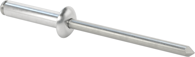 Yumuşak Malzemeler için Yüksek Mukavemetli Kör Perçinler, 1/8" Çap, 0,256“ ila 0,354” Malzeme Kalınlığı için