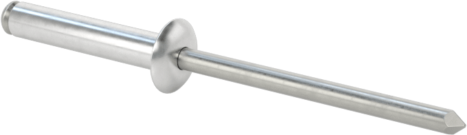 Yumuşak Malzemeler için Yüksek Mukavemetli Kör Perçinler, 1/8" Çap, 0,335“-0,433” Malzeme Kalınlığı için