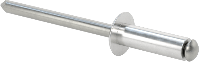Yumuşak Malzemeler için Yüksek Mukavemetli Kör Perçinler, 5/32" Çap, 0,177“- 0,256” Malzeme Kalınlığı için