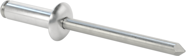 Yumuşak Malzemeler için Yüksek Mukavemetli Kör Perçinler, 5/32" Çap, 0,177“- 0,256” Malzeme Kalınlığı için