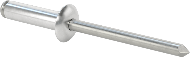 Yumuşak Malzemeler için Yüksek Mukavemetli Kör Perçinler, 5/32" Çap, 0,236“-0,315” Malzeme Kalınlığı için