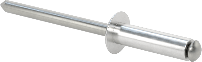 Yumuşak Malzemeler için Yüksek Mukavemetli Kör Perçinler, 5/32" Çap, 0,236“-0,315” Malzeme Kalınlığı için
