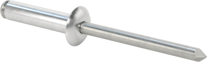 Yumuşak Malzemeler için Yüksek Mukavemetli Kör Perçinler, 5/32" Çap, 0,295“- 0,394” Malzeme Kalınlığı için