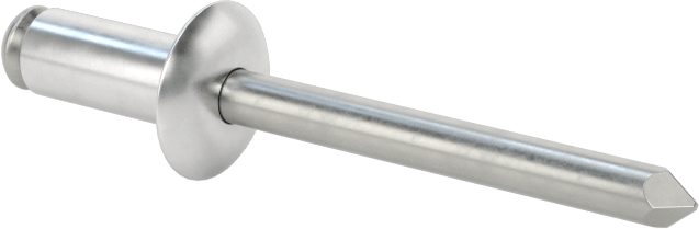 Yumuşak Malzemeler için Yüksek Mukavemetli Kör Perçinler, 3/16" Çap, 0,098“- 0,197” Malzeme Kalınlığı için