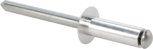 Yumuşak Malzemeler için Yüksek Mukavemetli Kör Perçinler, 3/16" Çap, 0,256“- 0,354” Malzeme Kalınlığı için
