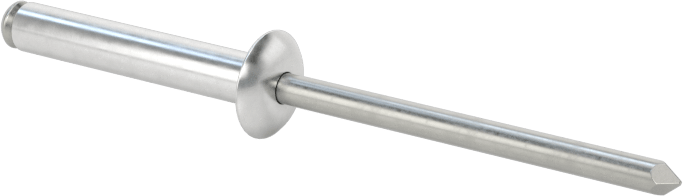Yumuşak Malzemeler için Yüksek Mukavemetli Kör Perçinler, 1/8" Çap, 0,413“ ila 0,511” Malzeme Kalınlığı için
