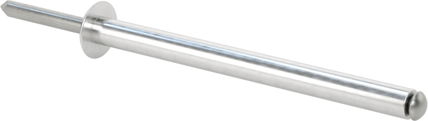 Yumuşak Malzemeler için Yüksek Mukavemetli Kör Perçinler, 1/4" Çap, 2,52“ ila 2,756” Malzeme Kalınlığı için