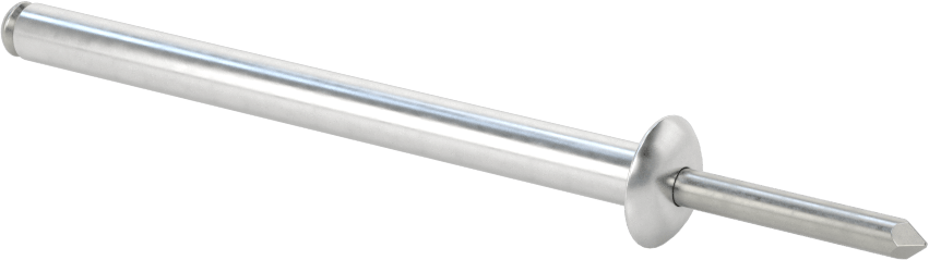 Yumuşak Malzemeler için Yüksek Mukavemetli Kör Perçinler, 1/4" Çap, 2,52“ ila 2,756” Malzeme Kalınlığı için