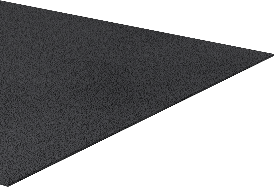 Çok Amaçlı Neopren Köpük Şerit, Yapışkan Arka Yüzeyli, Yumuşak, 12" Genişlik, 1/16" Kalınlık, 12" Uzunluk