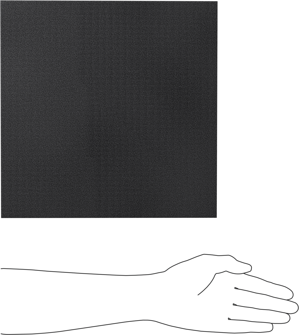 Çok Amaçlı Neopren Köpük Şerit, Yapışkan Arka Yüzeyli, Yumuşak, 12" Genişlik, 1/16" Kalınlık, 12" Uzunluk