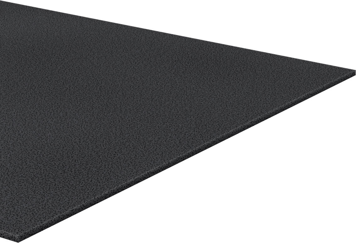 Çok Amaçlı Neopren Köpük Şerit, Yapışkan Arka Yüzeyli, Yumuşak, 12" Genişlik, 1/8" Kalınlık, 24 inç Uzunluk