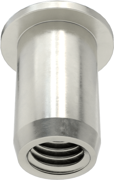 18-8 Paslanmaz Çelik Perçin Somunu, M5 x 0,8 mm Diş, 11,5 mm Uzunluk