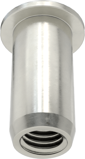 18-8 Paslanmaz Çelik Perçin Somunu, M5 x 0,8 mm Diş, 15 mm Uzunluk