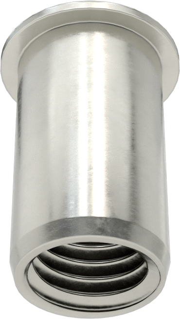 18-8 Paslanmaz Çelik Perçin Somunu, M10 x 1,5 mm Diş, 20,5 mm Uzunluk