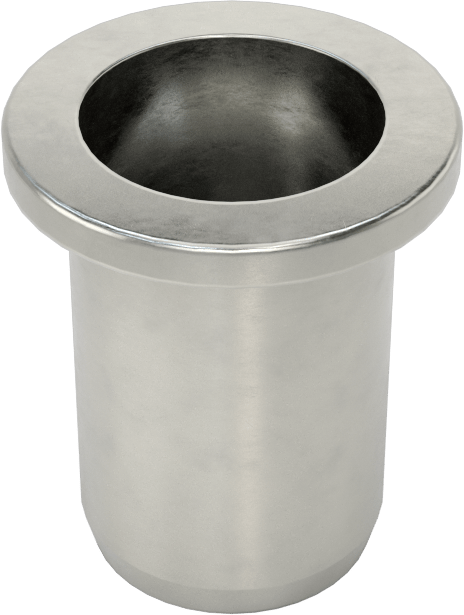316 Paslanmaz Çelik Perçin Somunu, M8 x 1,25 mm Diş, 16 mm Uzunluk