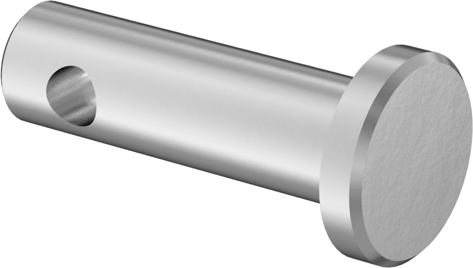 Yüksek Mukavemetli 17-4 PH Paslanmaz Çelik Çatal Pim, 3/16" Çap, 7/16" Kullanılabilir Uzunluk