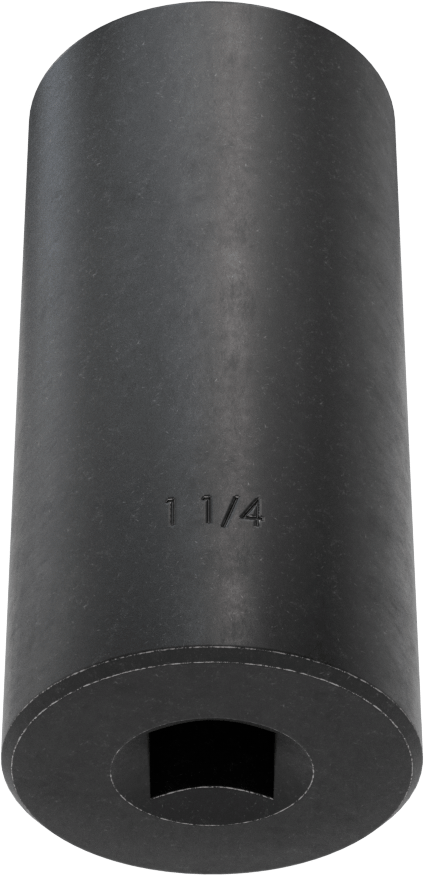 İnce Cidarlı 6 Uçlu Darbeli Lokma Anahtarı, 1/2" Kare Tahrik, 1-1/4" Boyut, 3-1/2" Toplam Uzunluk