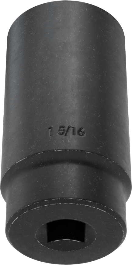 İnce Cidarlı 6 Uçlu Darbeli Lokma Anahtarı, 1/2" Kare Tahrik, 1-5/16" Boyut, 3-1/2" Toplam Uzunluk