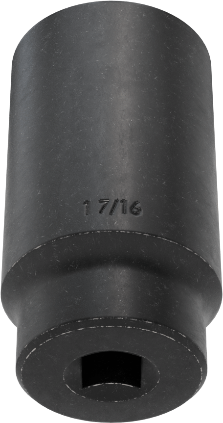 İnce Cidarlı 6 Uçlu Darbeli Lokma Anahtarı, 1/2" Kare Tahrik, 1-7/16" Boyut, 3-1/2" Toplam Uzunluk
