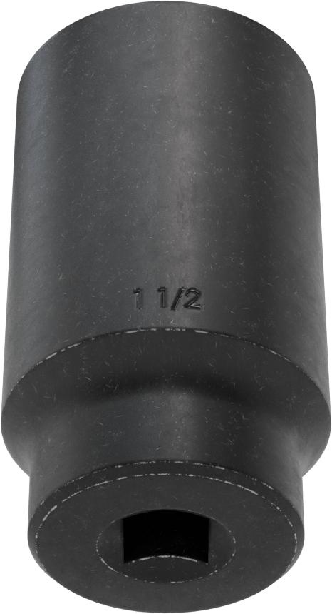 İnce Cidarlı 6 Uçlu Darbeli Lokma Anahtarı, 1/2" Kare Tahrik, 1-1/2" Boyut, 3-1/2" Toplam Uzunluk